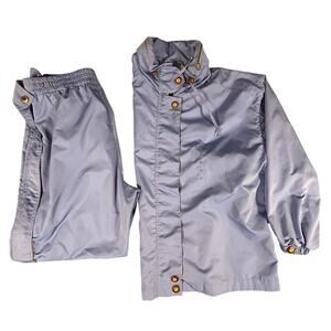 Bogner Ski Suit 2 Piece Women's Blue VTG Rare Retro‎ Hooded Snowsuit Made in USA